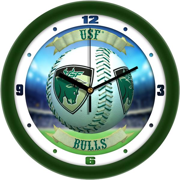 South Florida Bulls - Home Run Wall Clock - SuntimeDirect