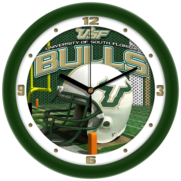 South Florida Bulls - Football Helmet Wall Clock - SuntimeDirect