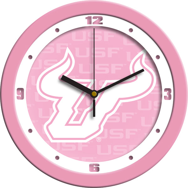 South Florida Bulls - Pink Wall Clock - SuntimeDirect