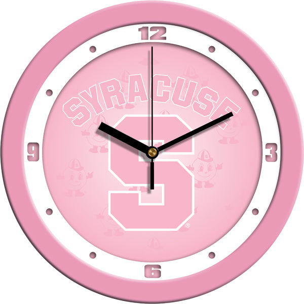 Syracuse Orange - Pink Wall Clock - SuntimeDirect
