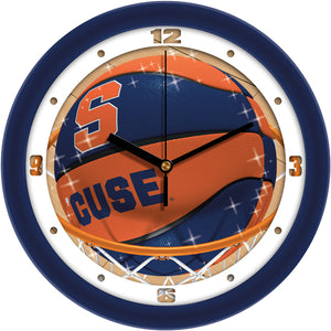 Syracuse Orange - Slam Dunk Wall Clock - SuntimeDirect