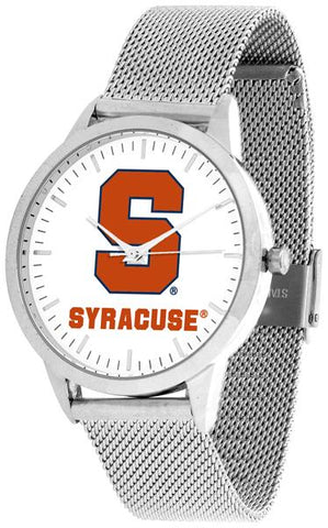 Syracuse Orange - Mesh Statement Watch - Silver Band - SuntimeDirect
