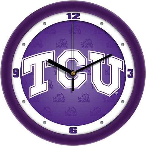 Texas Christian Horned Frogs - Dimension Wall Clock - SuntimeDirect