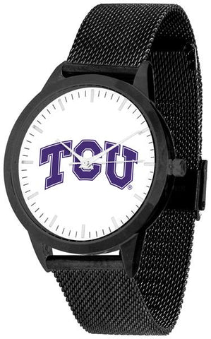 Texas Christian Horned Frogs - Mesh Statement Watch - Black Band - SuntimeDirect