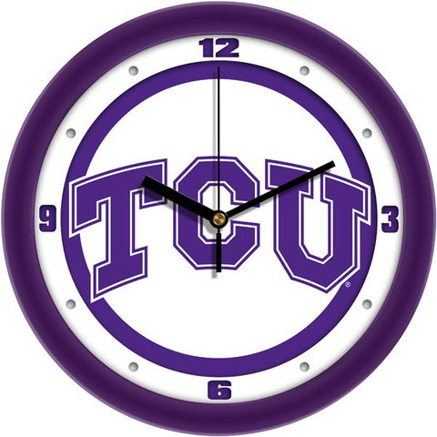 Texas Christian Horned Frogs - Traditional Wall Clock - SuntimeDirect