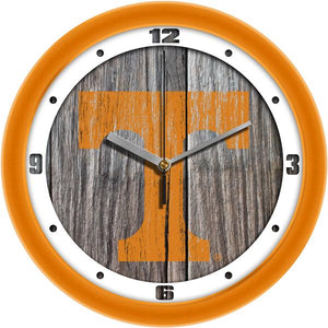 Tennessee Volunteers - Weathered Wood Wall Clock - SuntimeDirect