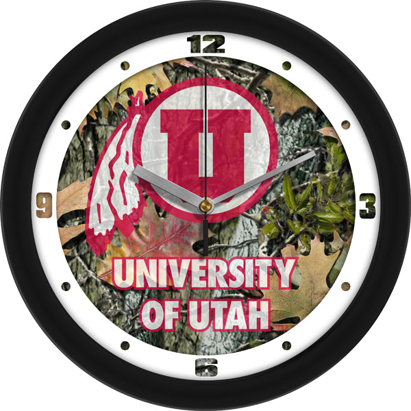 Utah Utes - Camo Wall Clock - SuntimeDirect