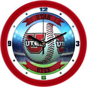 Utah Utes - Home Run Wall Clock - SuntimeDirect