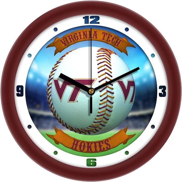 Virginia Tech Hokies - Home Run Wall Clock