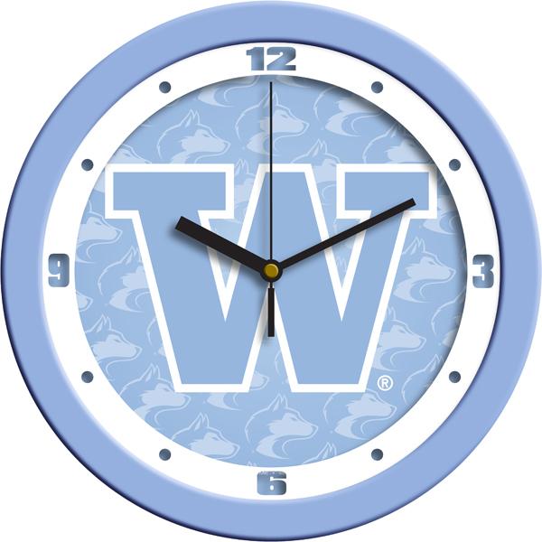 Washington Huskies - Baby Blue Wall Clock