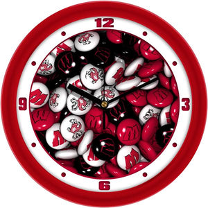 Wisconsin Badgers - Candy Wall Clock
