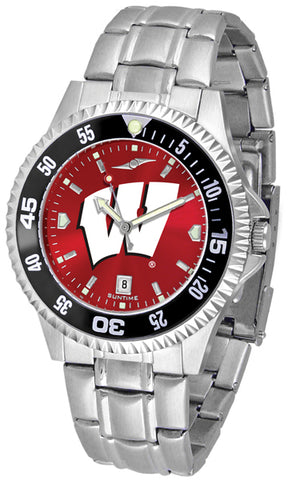 Wisconsin Badgers - Competitor Steel AnoChrome  -  Color Bezel