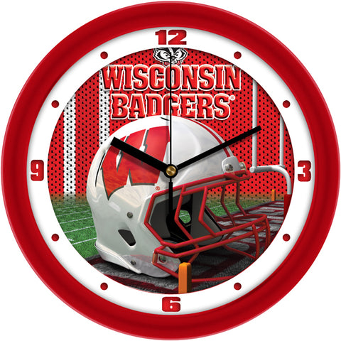Wisconsin Badgers - Football Helmet Wall Clock
