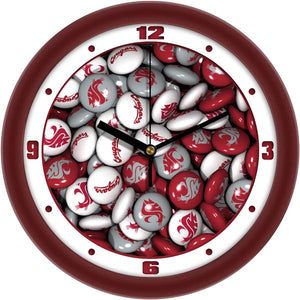 Washington State Cougars - Candy Wall Clock