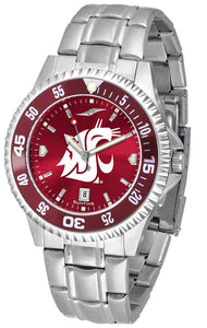 Washington State Cougars - Competitor Steel AnoChrome  -  Color Bezel