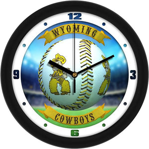 Wyoming Cowboys - Home Run Wall Clock