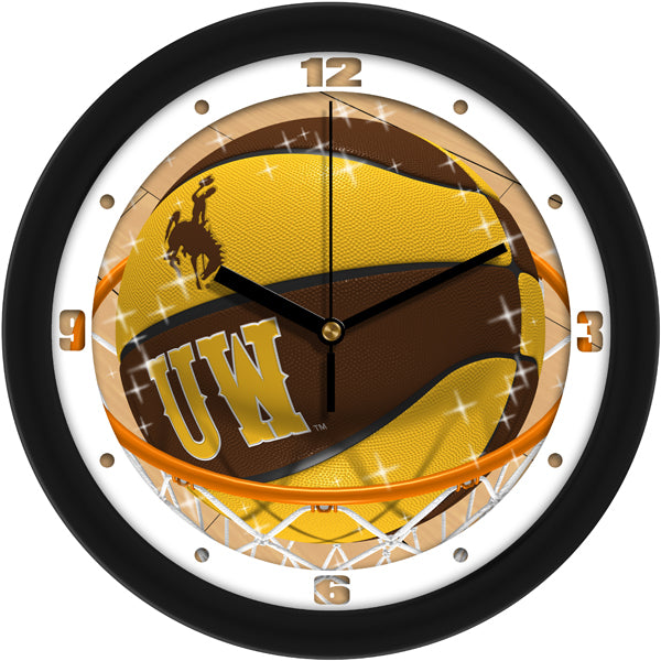 Wyoming Cowboys - Slam Dunk Wall Clock
