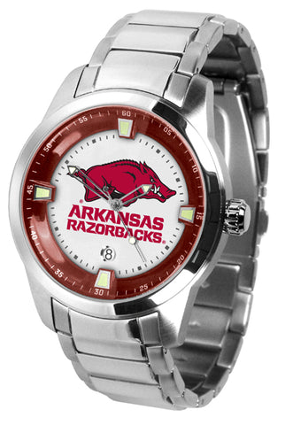 Arkansas Razorbacks - Men's Titan Steel Watch