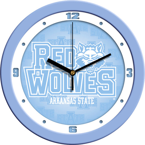 Arkansas State Red Wolves - Baby Blue Wall Clock