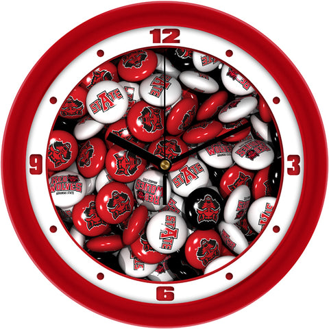 Arkansas State Red Wolves - Candy Wall Clock