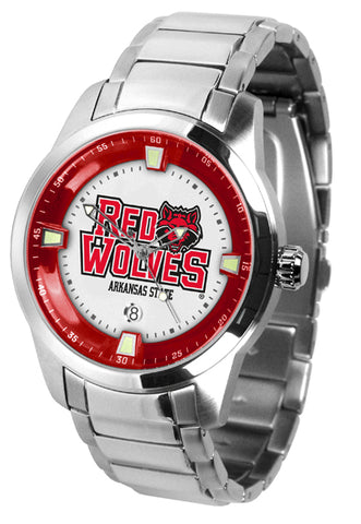 Arkansas State Red Wolves - Men's Titan Steel Watch