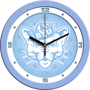 Brigham Young Univ. Cougars - Baby Blue Wall Clock - SuntimeDirect