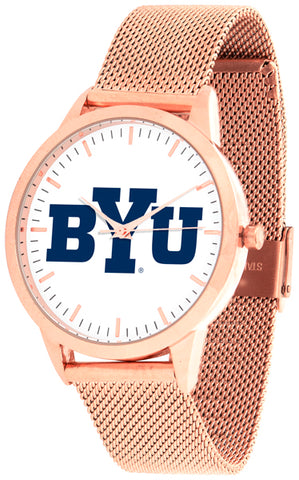 Brigham Young Univ. Cougars - Mesh Statement Watch - Rose Band - SuntimeDirect