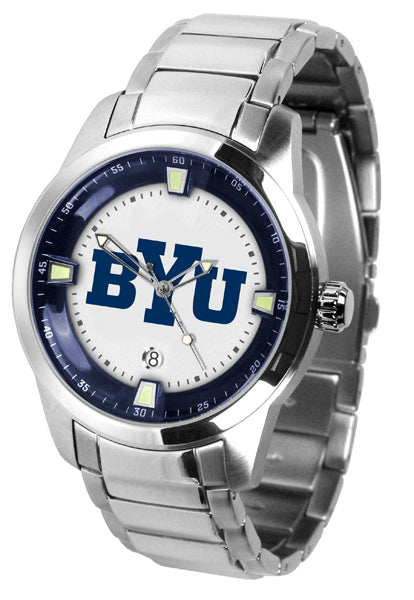 Brigham Young Univ. Cougars - Men's Titan Steel Watch