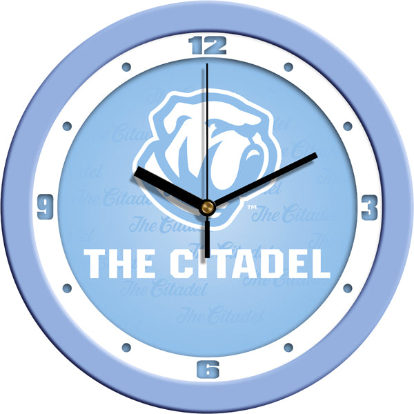Citadel Bulldogs - Baby Blue Wall Clock - SuntimeDirect