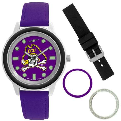 East Carolina Pirates Unisex Colors Watch Gift Set