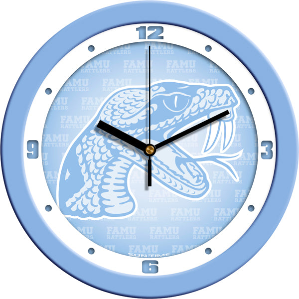 Florida A&M Rattlers - Baby Blue Wall Clock