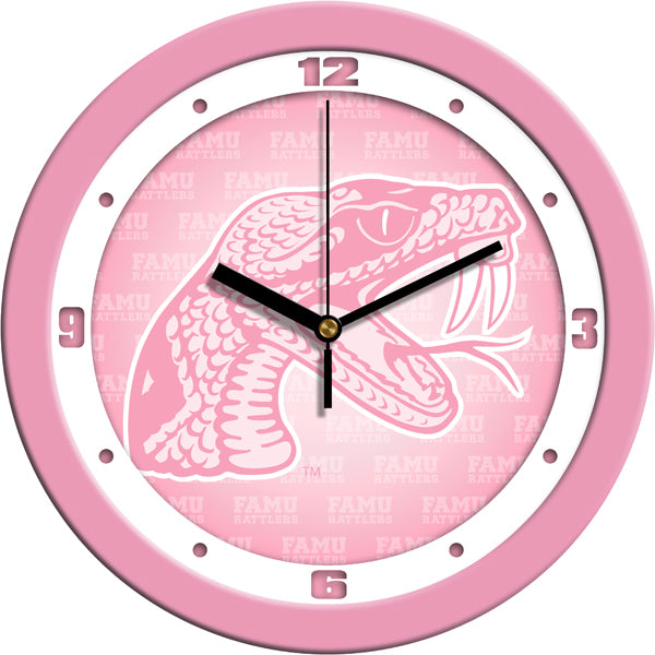 Florida A&M Rattlers - Pink Wall Clock