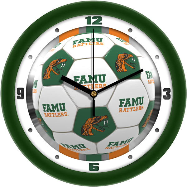 Florida A&M Rattlers - Soccer Wall Clock