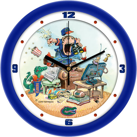 Florida Gators - "The Fan" Team Wall Clock - Art by Gary Patterson