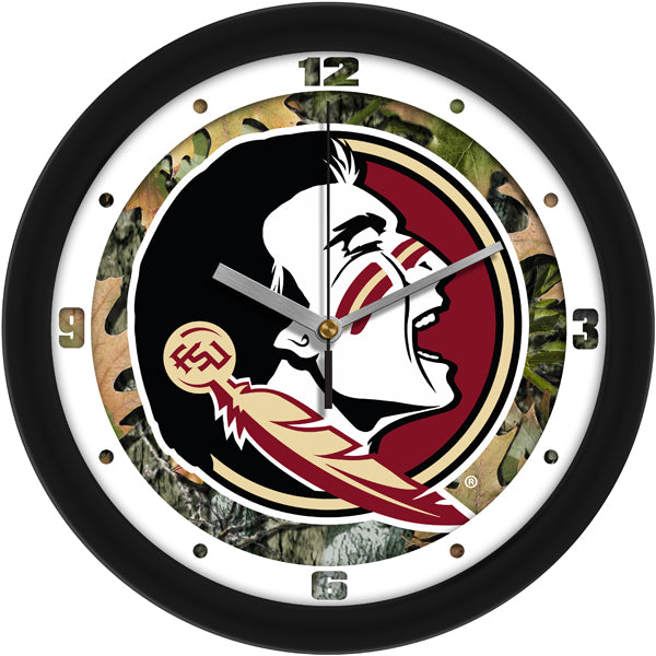 Florida State Seminoles - Camo Wall Clock