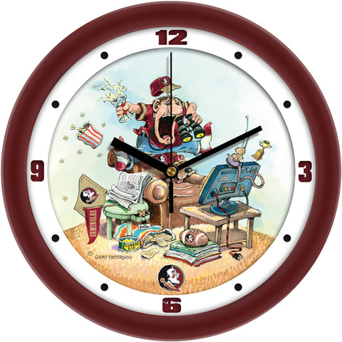 Florida State Seminoles - "The Fan" Team Wall Clock - Art by Gary Patterson