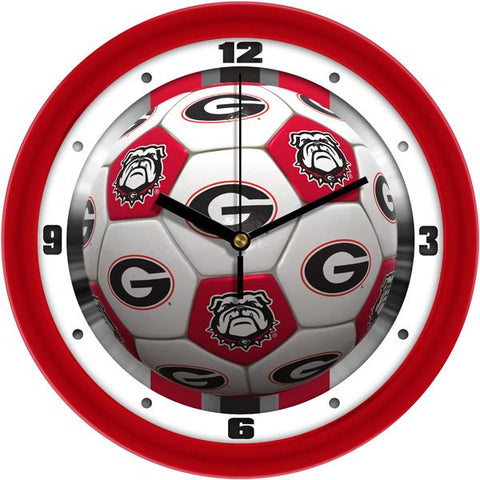 Georgia Bulldogs - Soccer Wall Clock - SuntimeDirect