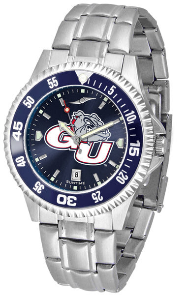 Gonzaga Bulldogs - Competitor Steel AnoChrome  -  Color Bezel - SuntimeDirect