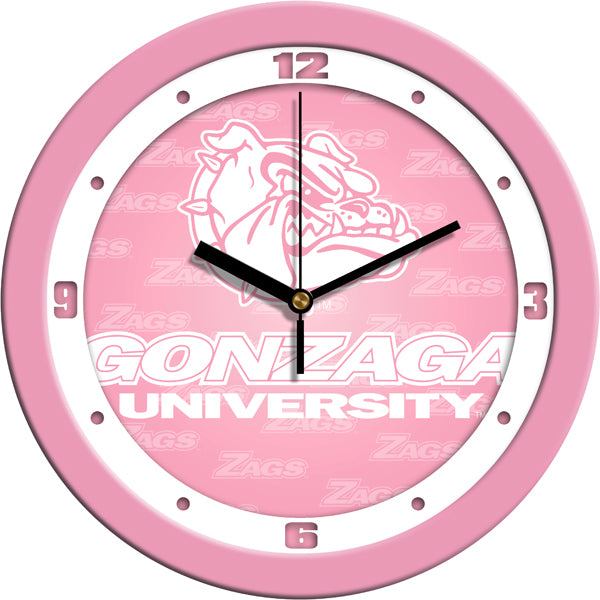 Gonzaga Bulldogs - Pink Wall Clock - SuntimeDirect