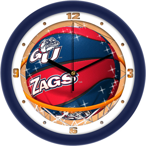 Gonzaga Bulldogs - Slam Dunk Wall Clock - SuntimeDirect