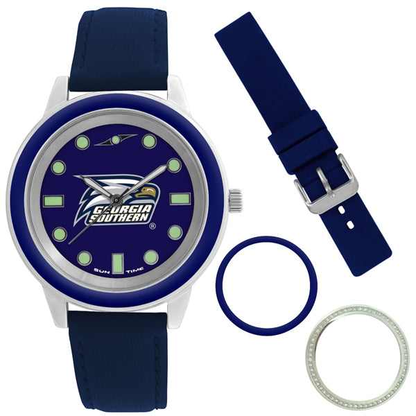 Georgia Southern Eagles Unisex Colors Watch Gift Set