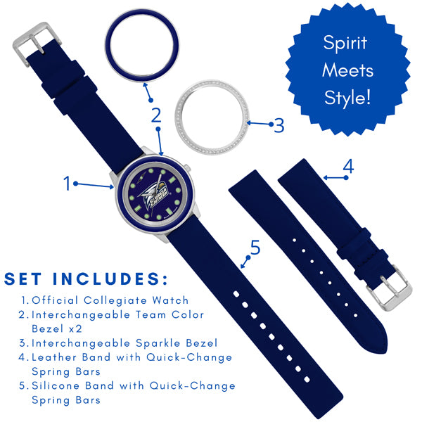 Georgia Southern Eagles Unisex Colors Watch Gift Set