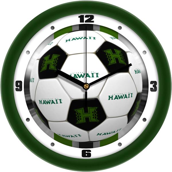 Hawaii Warriors - Soccer Wall Clock - SuntimeDirect