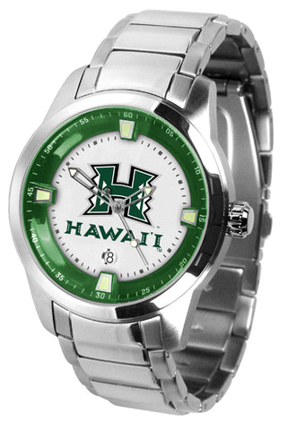 Hawaii Warriors - Men's Titan Steel Watch