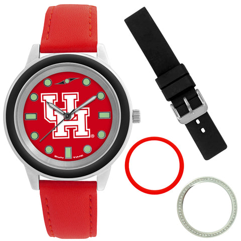 Houston Cougars Colors Watch Gift Set