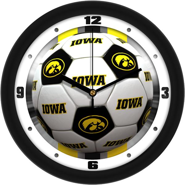 Iowa Hawkeyes - Soccer Wall Clock - SuntimeDirect
