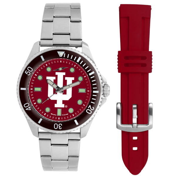 Indiana Hoosiers Men's Contender Watch Gift Set