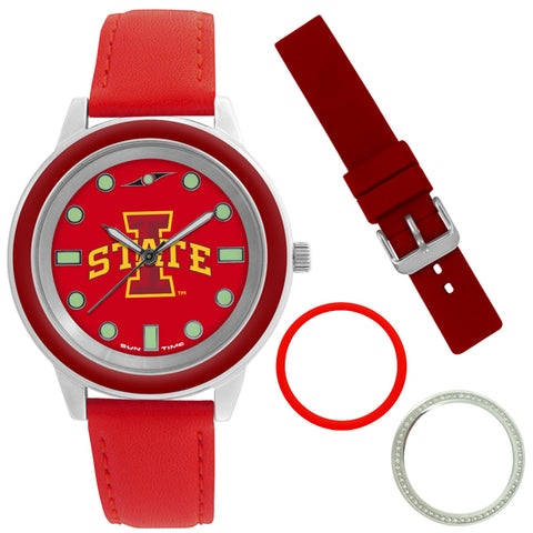 Iowa State Cyclones Colors Watch Gift Set