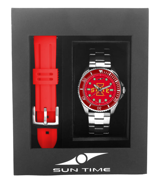 Iowa State Cyclones Men's Contender Watch Gift Set