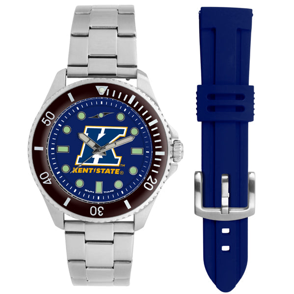 Kent State Golden Flashes Men's Contender Watch Gift Set